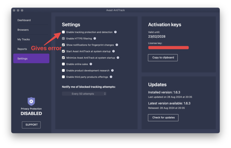 Avast AntiTrack Avast AntiTrack